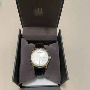 Bulova watch leather band NWT